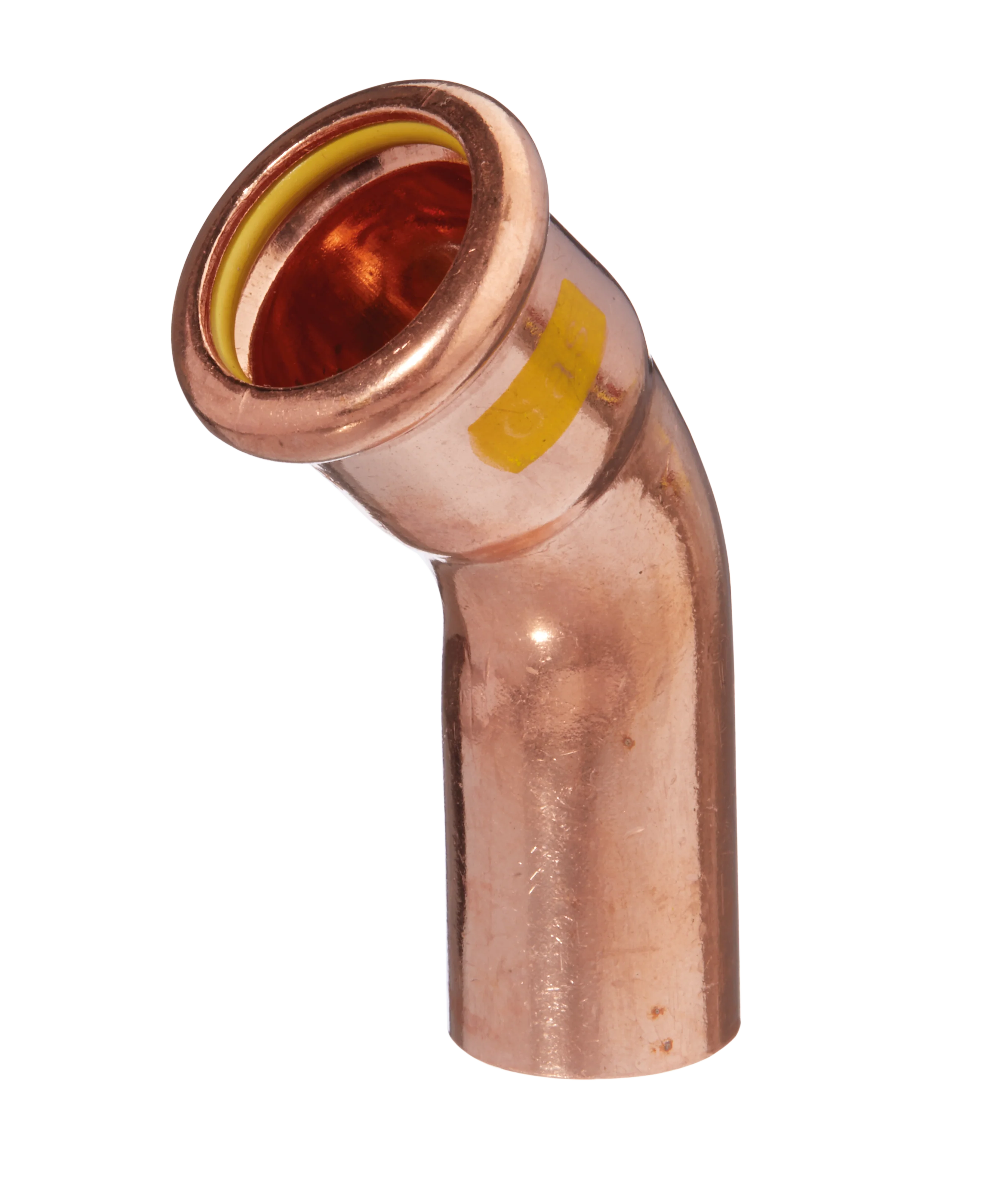 45° Copper Press-Fit Elbow Male/Female with Gas Seals