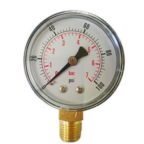 Dial 0-100 Psi Bottom Entry Gauge - Image 7