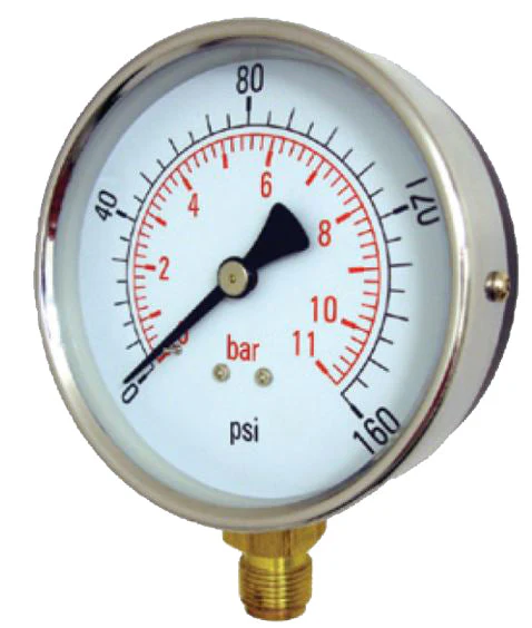 Dial 0-100 Psi Bottom Entry Gauge - Image 8